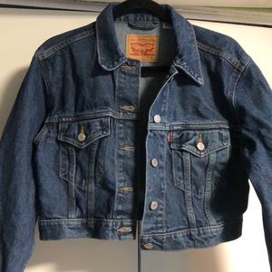 NEW Cropped Levi Strauss Denim Jacket - M